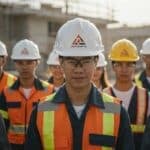 会社ロゴ入りヘルメット