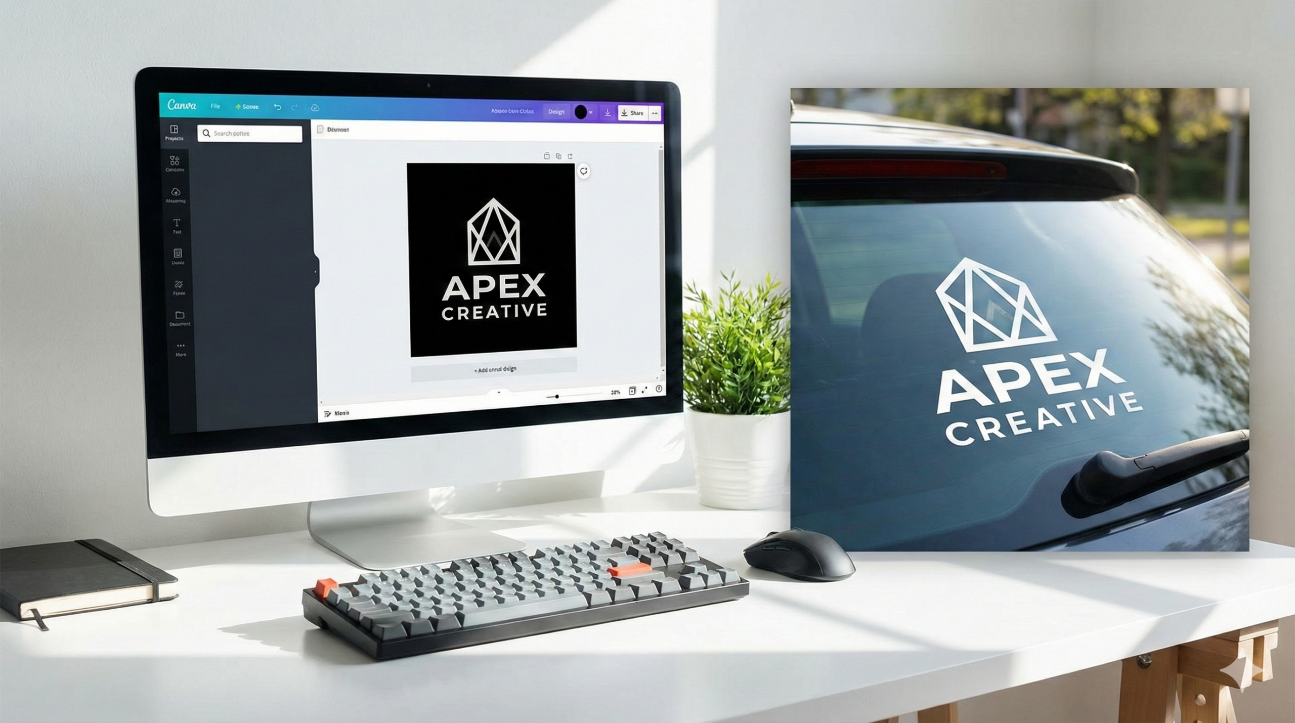 カッティングステッカー