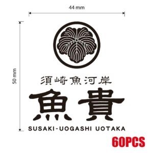 UOTAKA　UVDTFステッカー製作　W44mm×H50mm×60枚（特急）