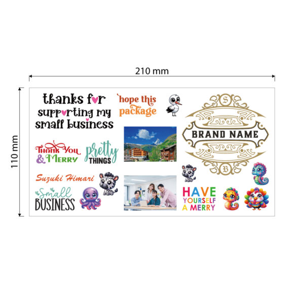 UVDTFステッカー　サンプル