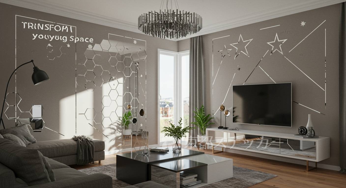 メタリックミラーカッティングステッカー