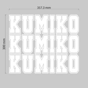 KUMIKO　DTFアイロンプリントシート (W357.8mm × H300mm)×2枚