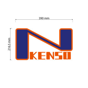 n-kensologo 標準 シート W390mm × H216.8mm パステルオレンジ・スチールブルー
