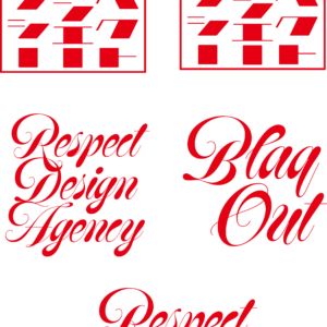 リスペクトrogo　UVDTFステッカー (W210mm × H307.6mm)×1枚