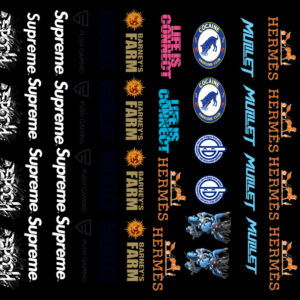 コピー 6 UVDTFステッカー (W297mm × H210.1mm)×1枚