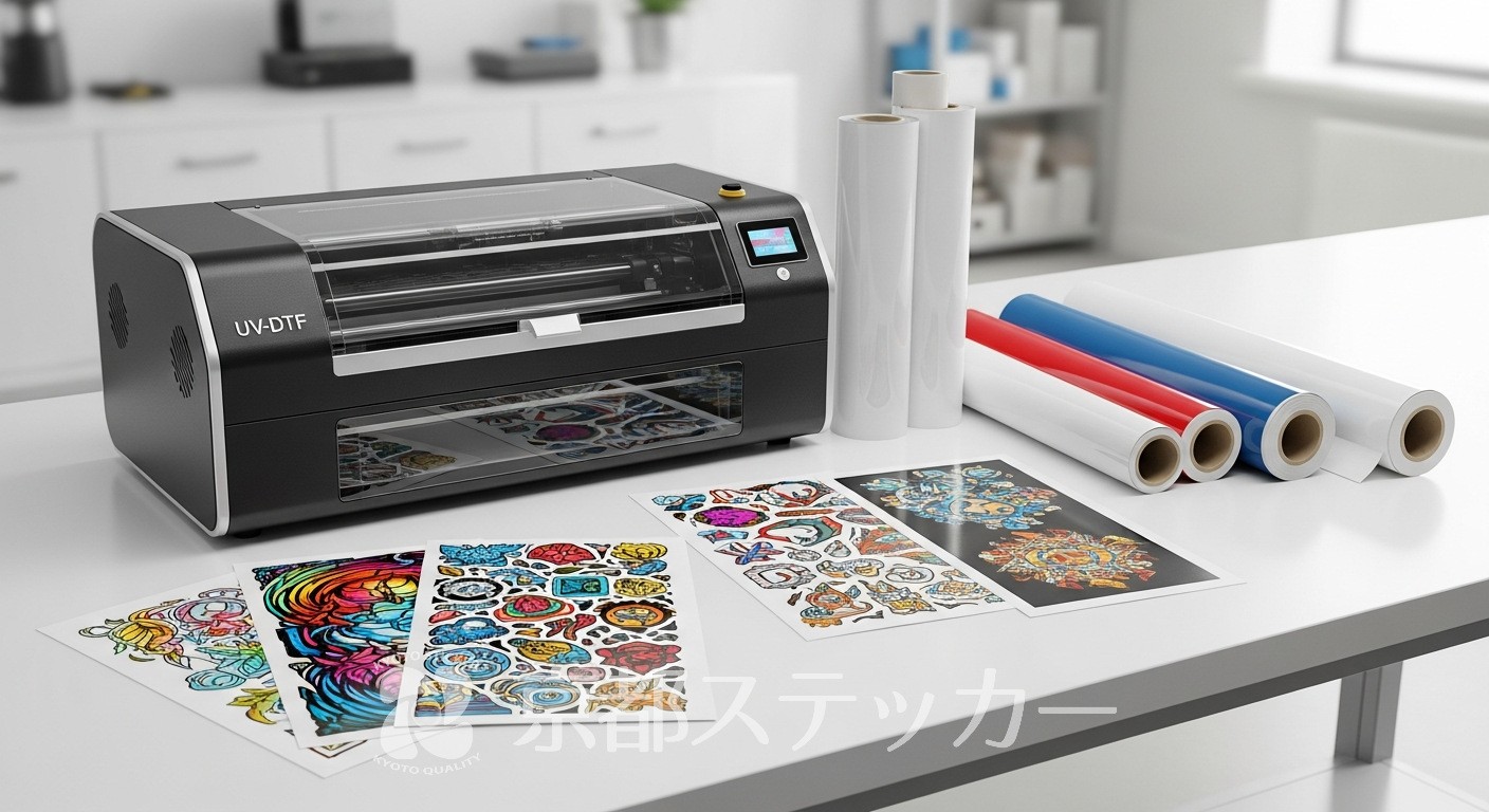 【プロが比較】UVDTFステッカーは自作できる？必要な機材・費用と業者依頼のメリットを徹底解説
