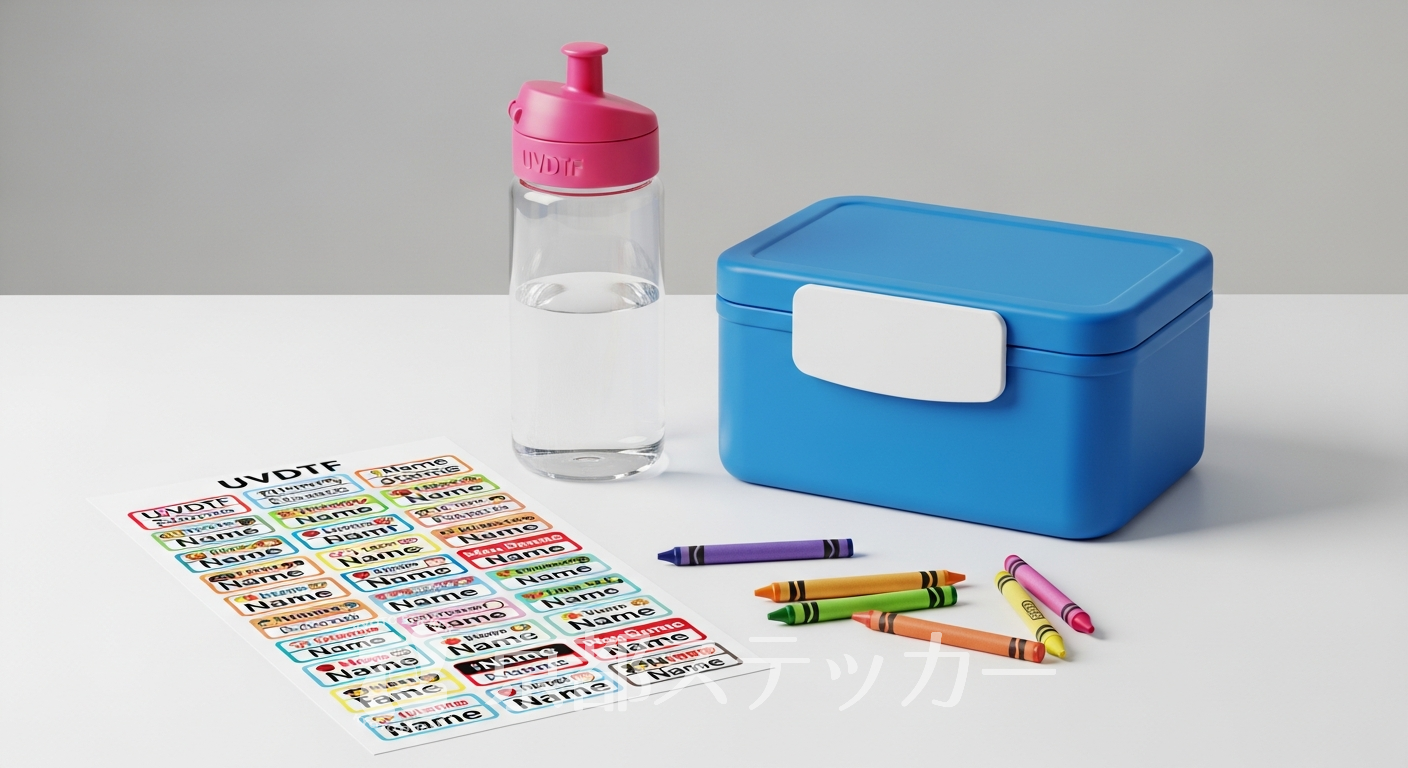 【国内最安】UVDTF名前シールは京都ステッカー!子供の持ち物に最適・格安で高耐久