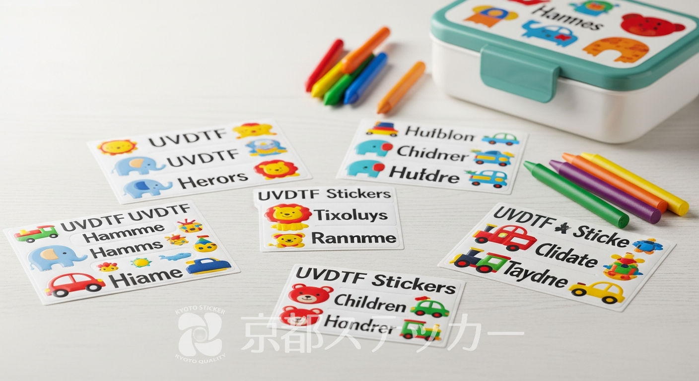 【国内最安】UVDTF名前シールを格安で!子供の入園準備に京都ステッカーが最適な理由