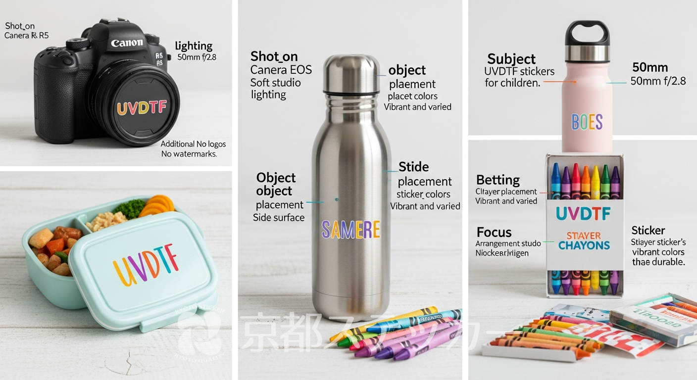 【国内最安クラス】UVDTF名前シールは京都ステッカー！子供の入園準備に最適な格安・高耐久シールの作り方