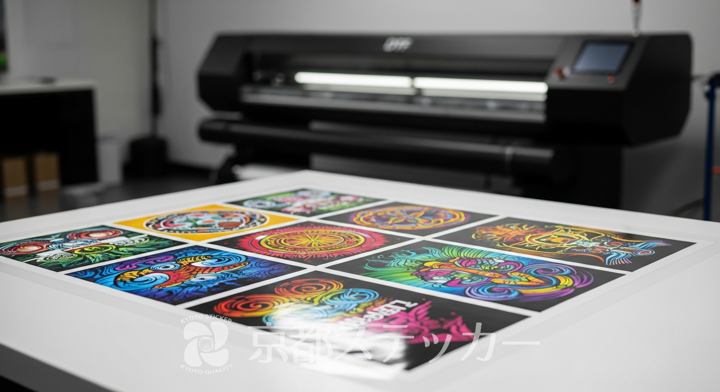 【国内最安級】DTFプリント出力代行は京都ステッカー！1枚からの料金・品質を徹底解説