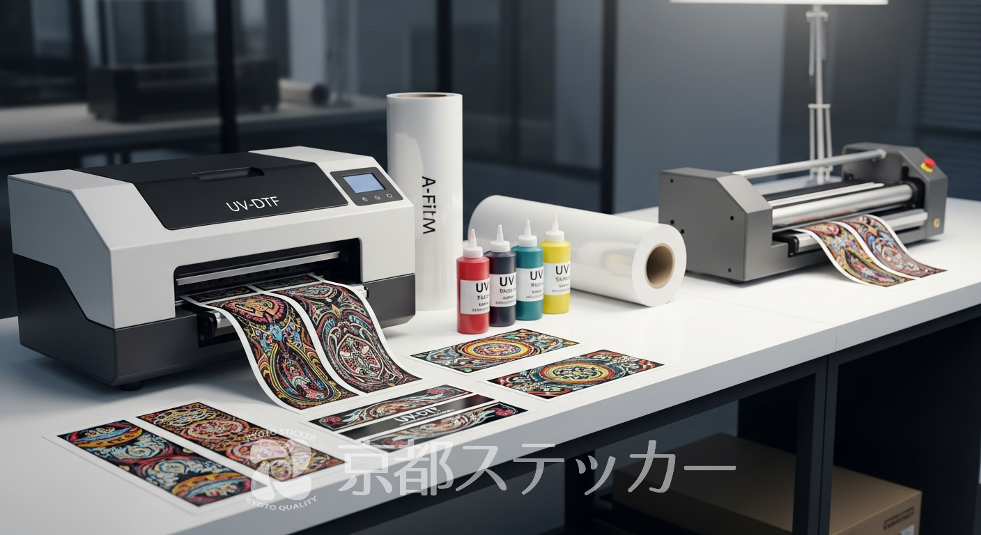 【完全ガイド】UVDTFステッカーは自作できる？必要な機材と業者依頼のメリットを徹底比較