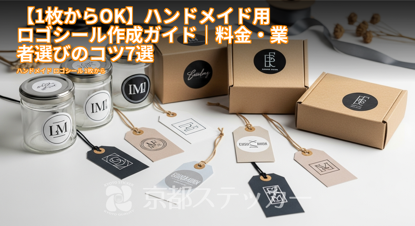 【1枚からOK】ハンドメイド用ロゴシール作成ガイド|料金・業者選びのコツ7選