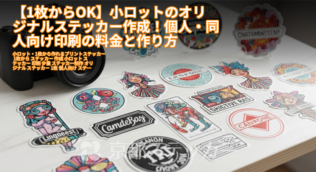 1枚からOK】小ロットのオリジナルステッカー作成！個人・同人向け印刷