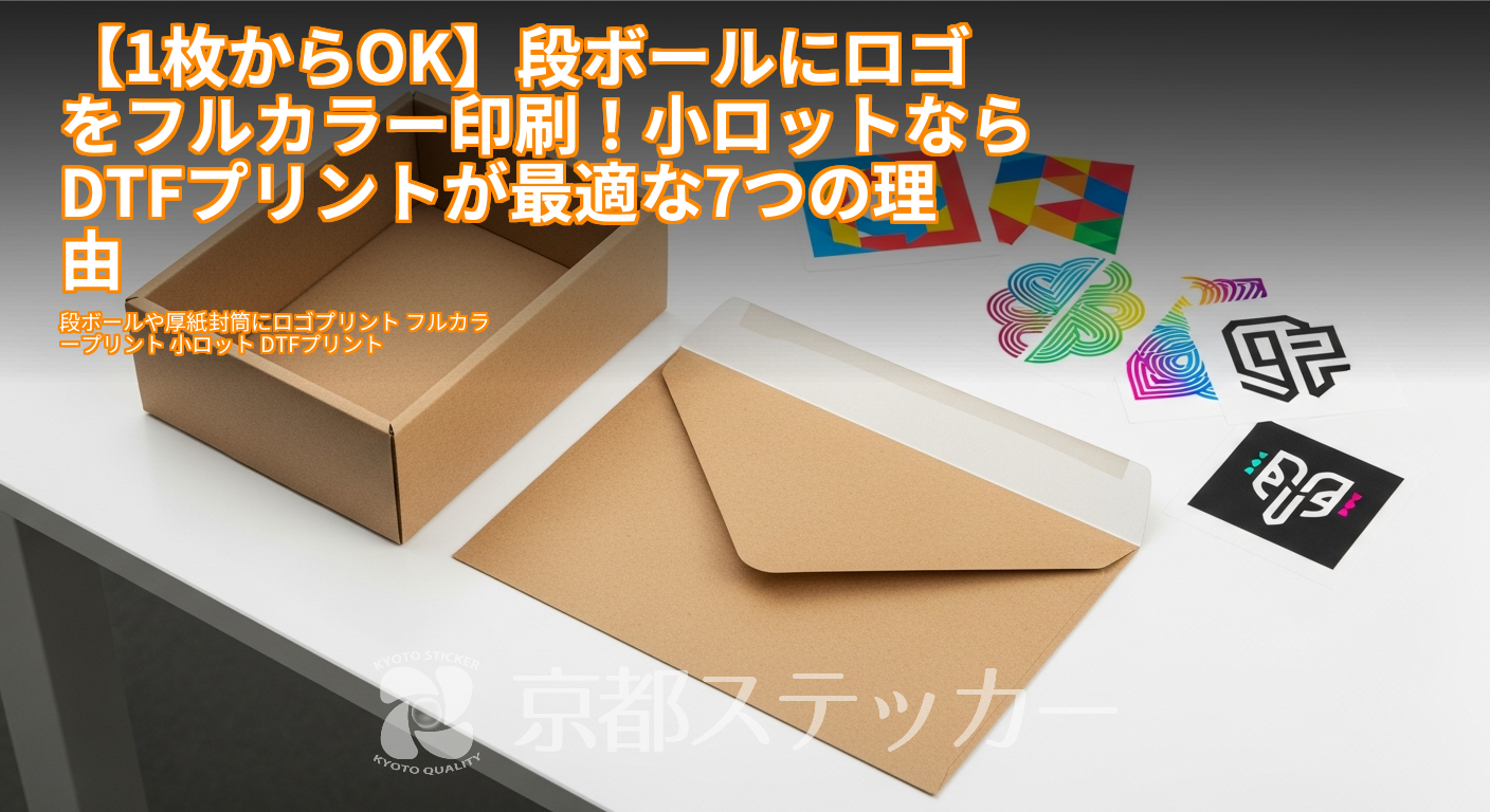 【1枚からOK】段ボールにロゴをフルカラー印刷!小ロットならDTFプリントが最適な7つの理由