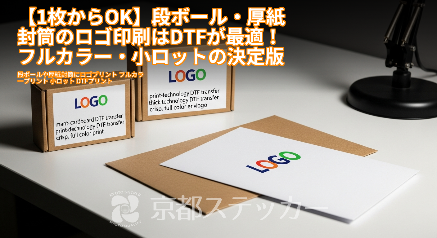 【1枚からOK】段ボール・厚紙封筒のロゴ印刷はDTFが最適!フルカラー・小ロットの決定版