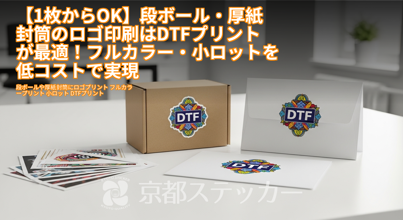 【1枚からOK】段ボール・厚紙封筒のロゴ印刷はDTFプリントが最適！フルカラー・小ロットを低コストで実現