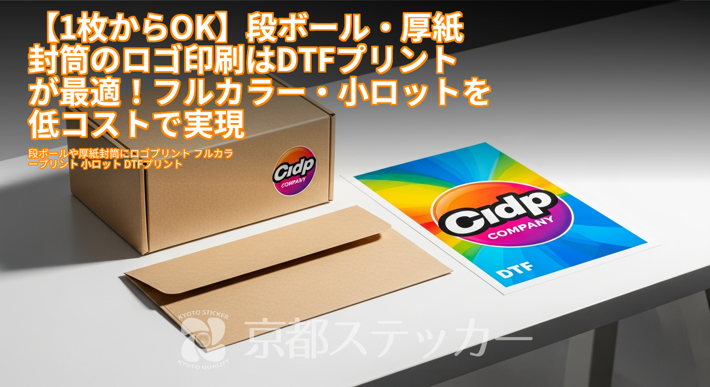 【1枚からOK】段ボール・厚紙封筒のロゴ印刷はDTFプリントが最適！フルカラー・小ロットを低コストで実現