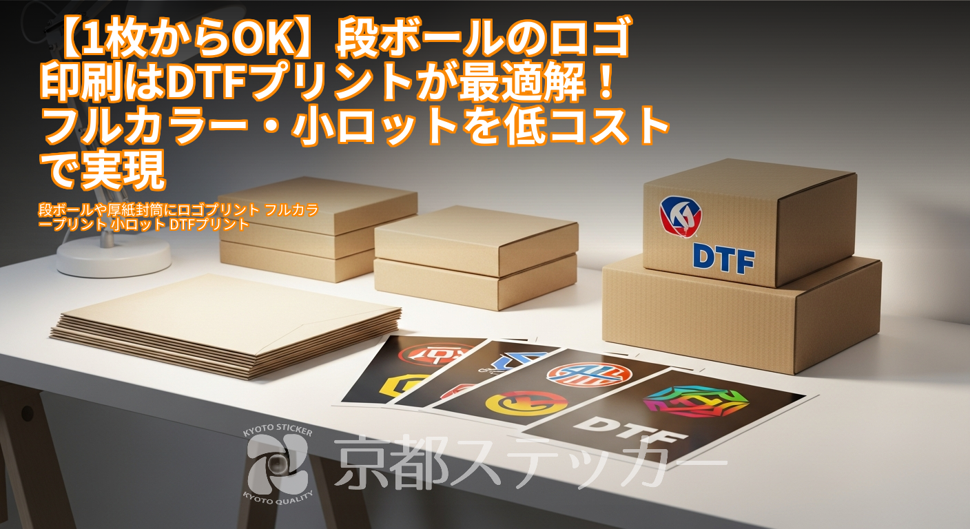 【1枚からOK】段ボールのロゴ印刷はDTFプリントが最適解!フルカラー・小ロットを低コストで実現