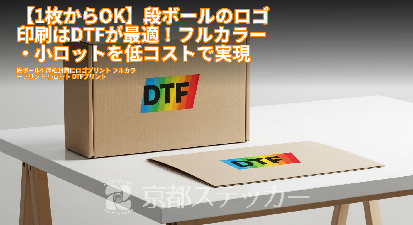 【1枚からOK】段ボールのロゴ印刷はDTFが最適!フルカラー・小ロットを低コストで実現