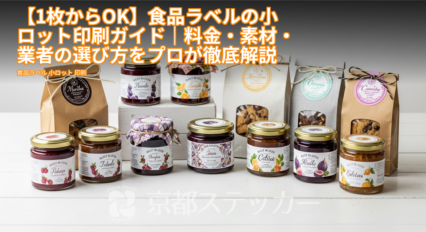 【1枚からOK】食品ラベルの小ロット印刷ガイド|料金・素材・業者の選び方をプロが徹底解説
