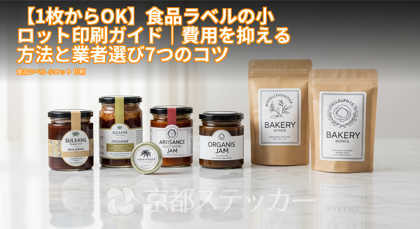 【1枚からOK】食品ラベルの小ロット印刷ガイド|費用を抑える方法と業者選び7つのコツ