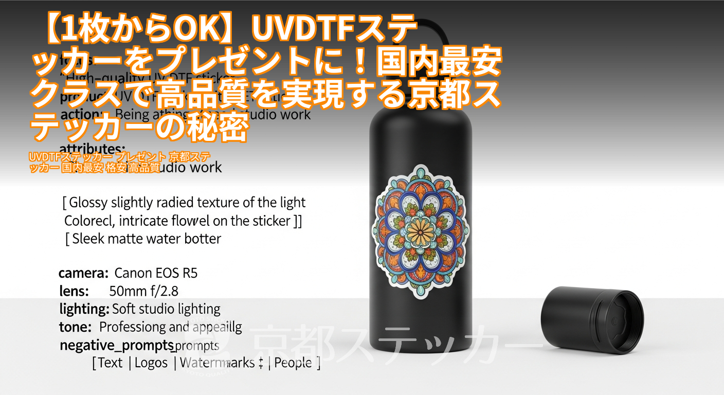 【1枚からOK】UVDTFステッカーをプレゼントに！国内最安クラスで高品質を実現する京都ステッカーの秘密