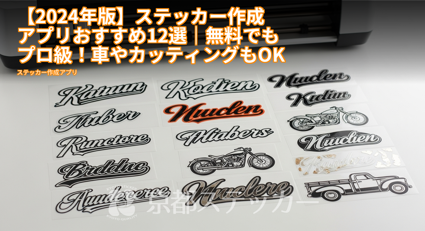 【2024年版】ステッカー作成アプリおすすめ12選｜無料でもプロ級！車やカッティングもOK