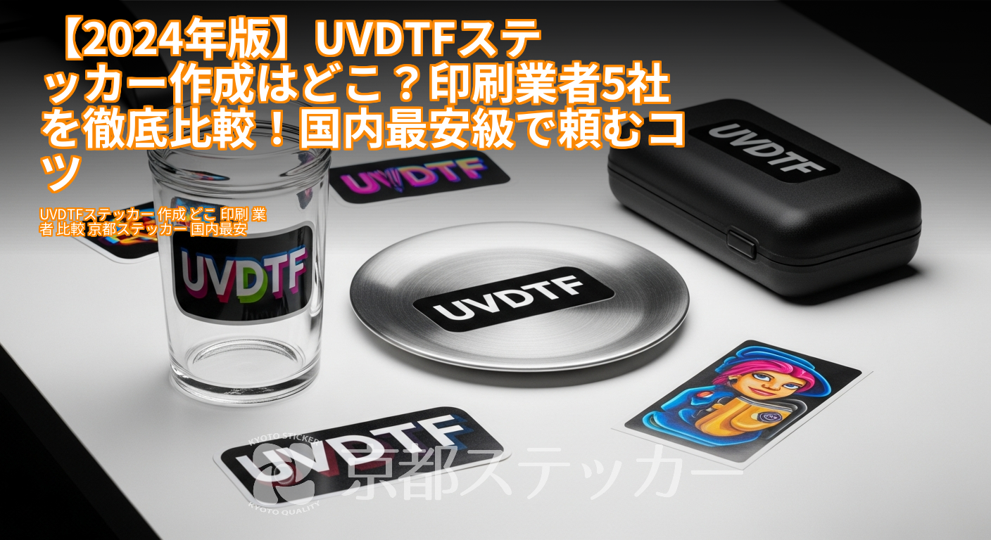 【2024年版】UVDTFステッカー作成はどこ？印刷業者5社を徹底比較！国内最安級で頼むコツ