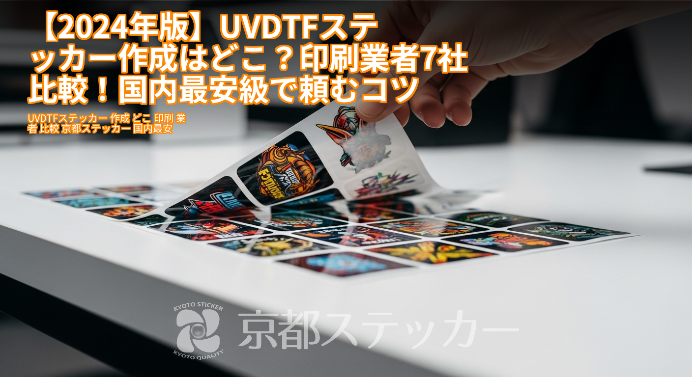 【2024年版】UVDTFステッカー作成はどこ？印刷業者7社比較！国内最安級で頼むコツ