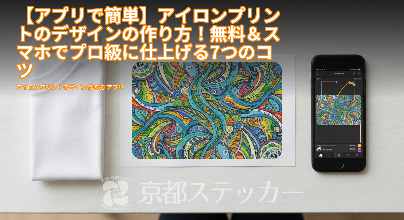 【アプリで簡単】アイロンプリントのデザインの作り方！無料＆スマホでプロ級に仕上げる7つのコツ