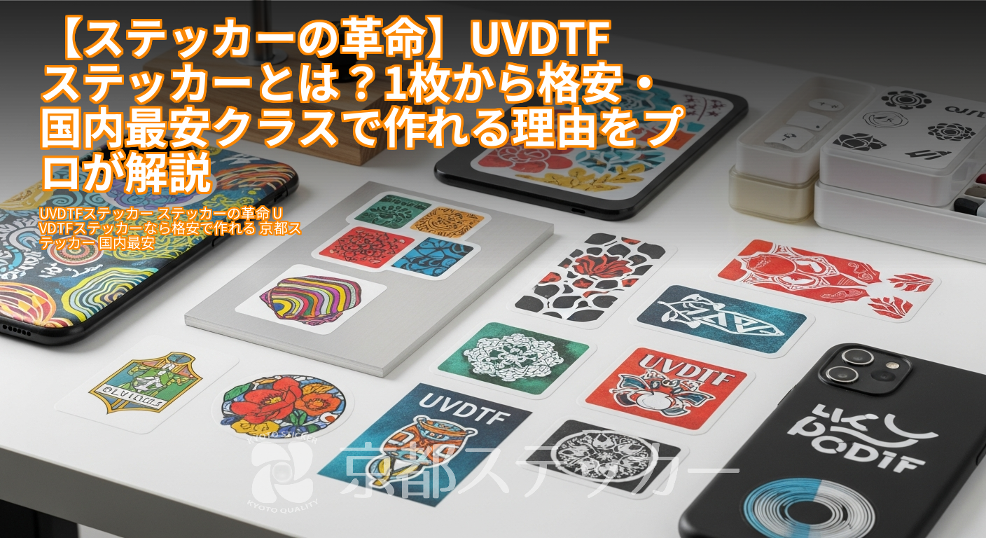 【ステッカーの革命】UVDTFステッカーとは？1枚から格安・国内最安クラスで作れる理由をプロが解説
