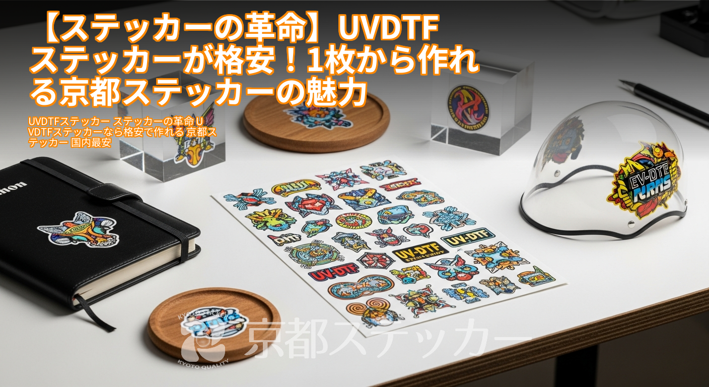 【ステッカーの革命】UVDTFステッカーが格安!1枚から作れる京都ステッカーの魅力