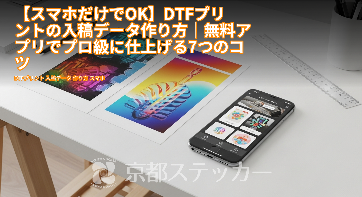 【スマホだけでOK】DTFプリントの入稿データ作り方｜無料アプリでプロ級に仕上げる7つのコツ