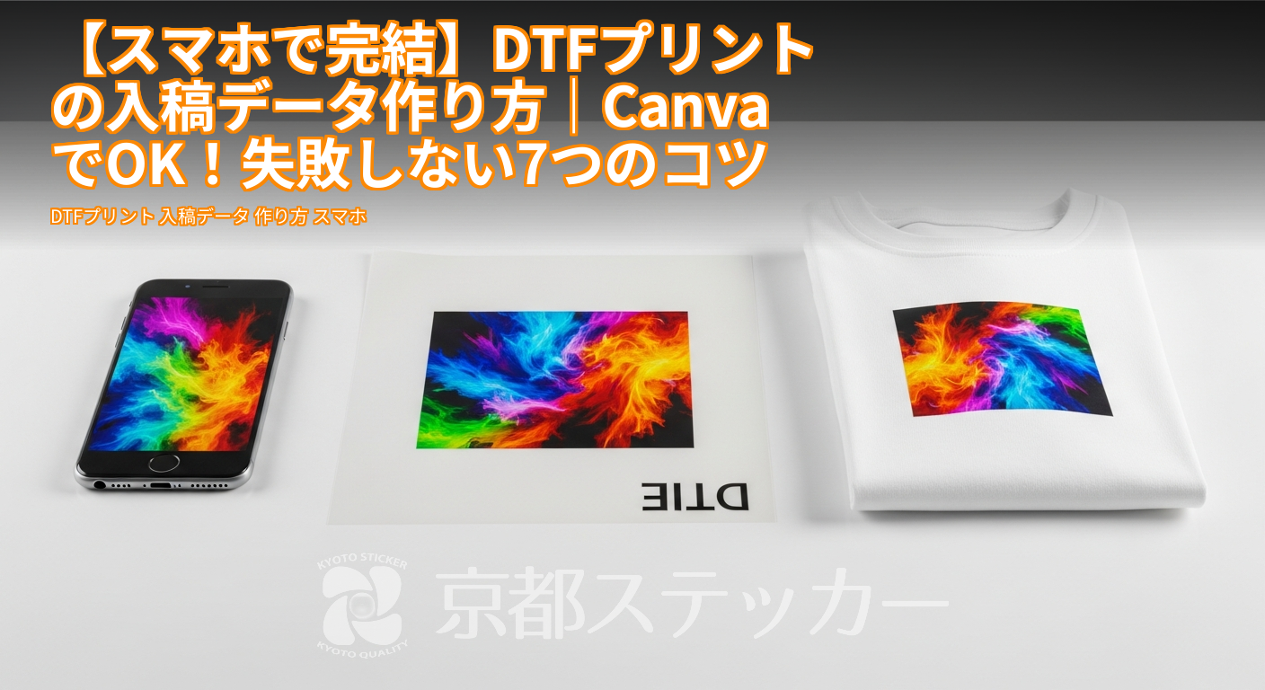 【スマホで完結】DTFプリントの入稿データ作り方｜CanvaでOK！失敗しない7つのコツ