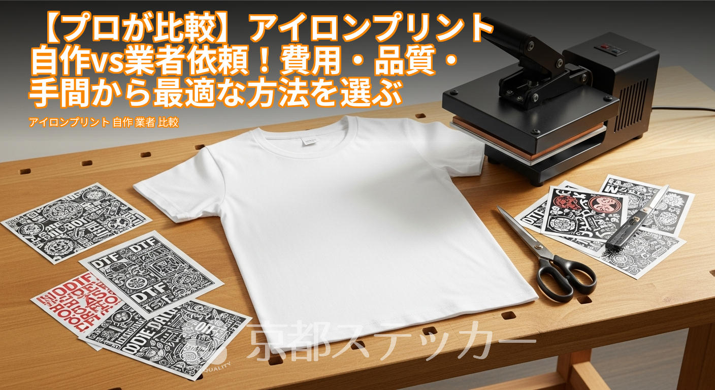 【プロが比較】アイロンプリント自作vs業者依頼！費用・品質・手間から最適な方法を選ぶ