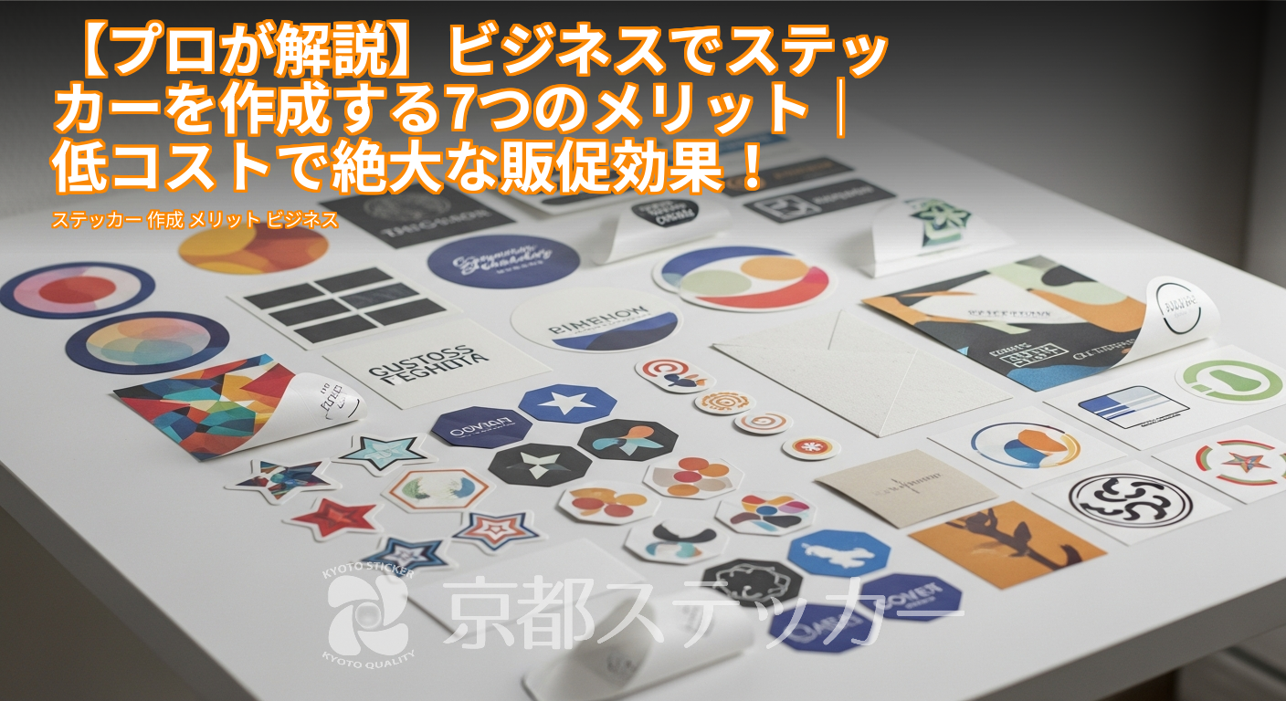 【プロが解説】ビジネスでステッカーを作成する7つのメリット｜低コストで絶大な販促効果！