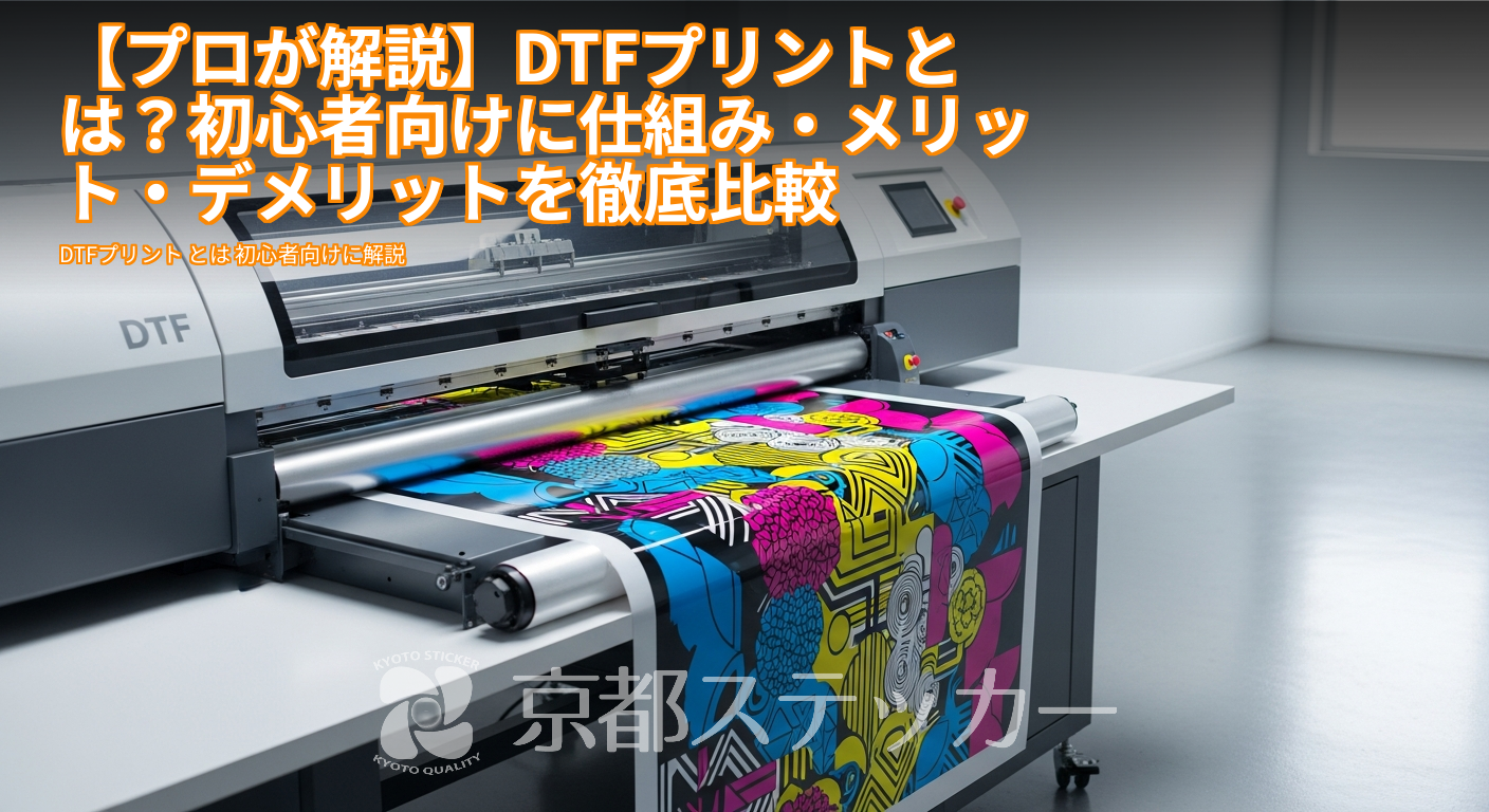 【プロが解説】DTFプリントとは?初心者向けに仕組み・メリット・デメリットを徹底比較