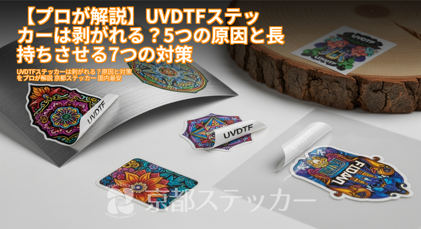 【プロが解説】UVDTFステッカーは剥がれる?5つの原因と長持ちさせる7つの対策