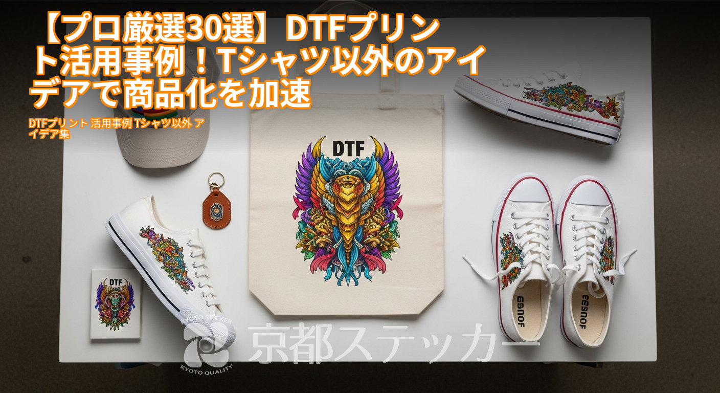 【プロ厳選30選】DTFプリント活用事例!Tシャツ以外のアイデアで商品化を加速