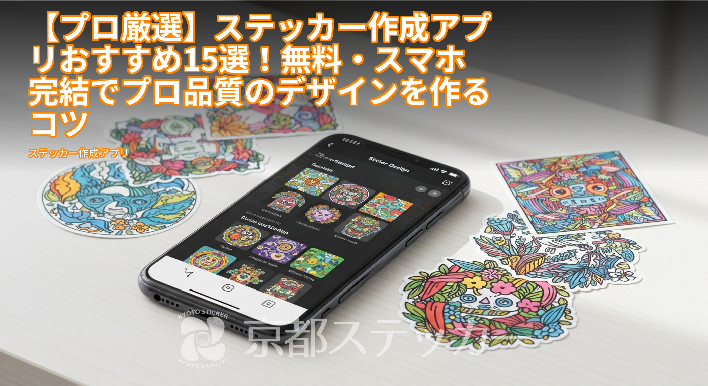 【プロ厳選】ステッカー作成アプリおすすめ15選！無料・スマホ完結でプロ品質のデザインを作るコツ