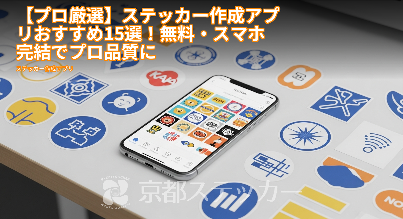 【プロ厳選】ステッカー作成アプリおすすめ15選！無料・スマホ完結でプロ品質に