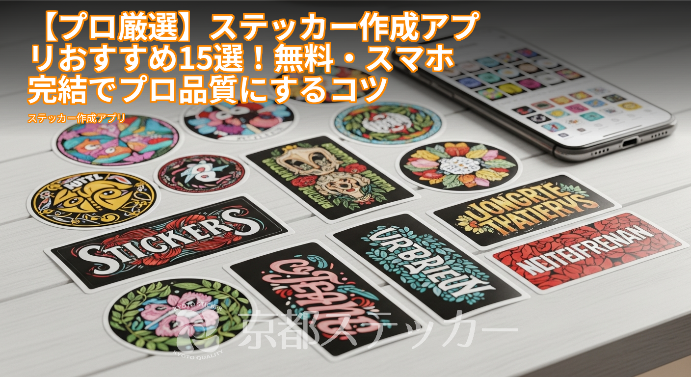 【プロ厳選】ステッカー作成アプリおすすめ15選！無料・スマホ完結でプロ品質にするコツ