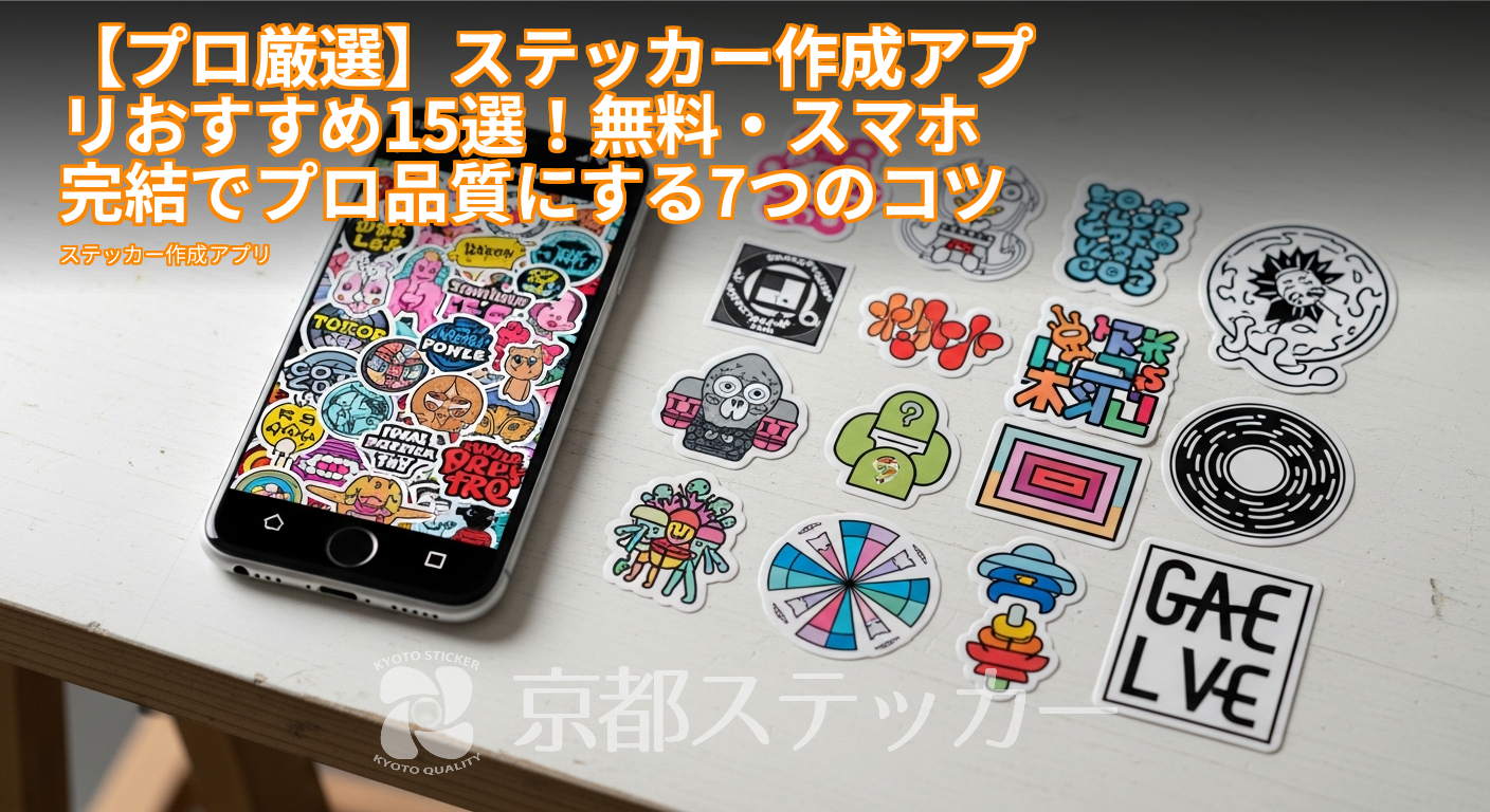 【プロ厳選】ステッカー作成アプリおすすめ15選!無料・スマホ完結でプロ品質にする7つのコツ