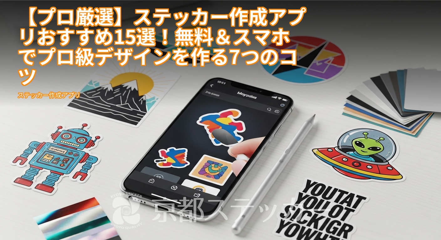 【プロ厳選】ステッカー作成アプリおすすめ15選!無料&スマホでプロ級デザインを作る7つのコツ