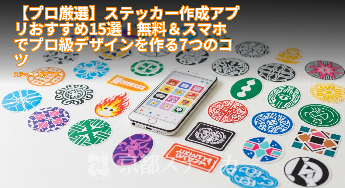 【プロ厳選】ステッカー作成アプリおすすめ15選！無料＆スマホでプロ級デザインを作る7つのコツ