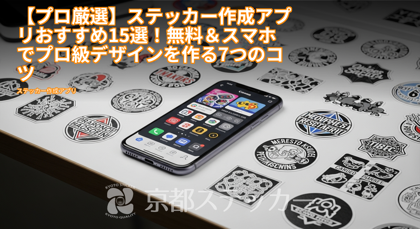 【プロ厳選】ステッカー作成アプリおすすめ15選!無料&スマホでプロ級デザインを作る7つのコツ