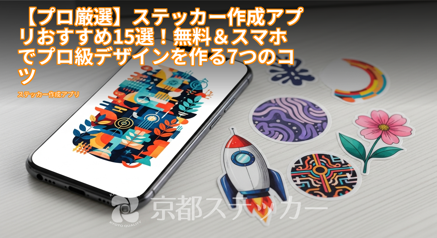 【プロ厳選】ステッカー作成アプリおすすめ15選！無料＆スマホでプロ級デザインを作る7つのコツ