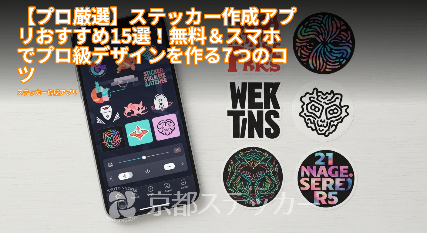 【プロ厳選】ステッカー作成アプリおすすめ15選!無料&スマホでプロ級デザインを作る7つのコツ