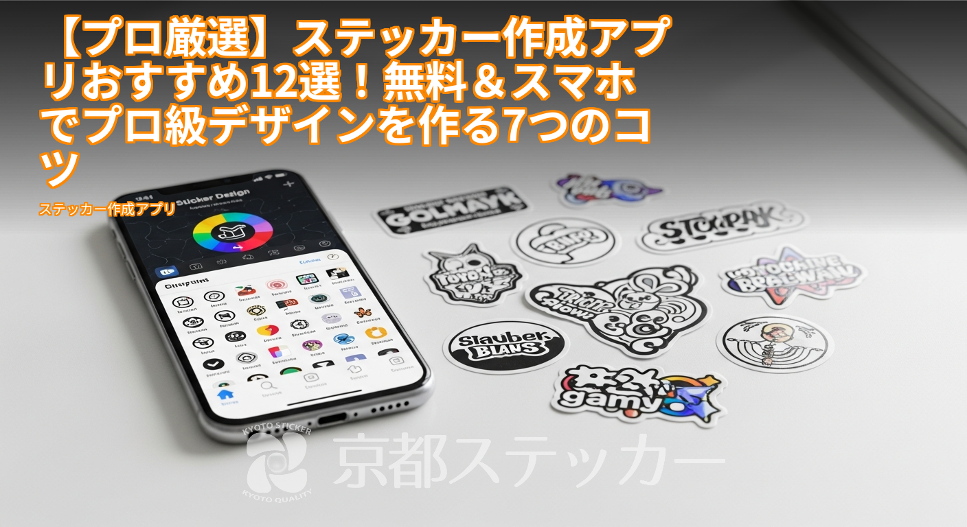 【プロ厳選】ステッカー作成アプリおすすめ12選！無料＆スマホでプロ級デザインを作る7つのコツ