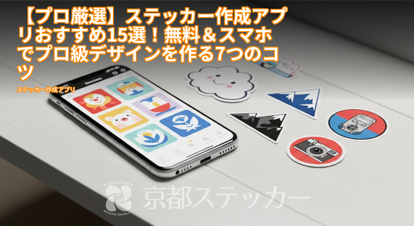 【プロ厳選】ステッカー作成アプリおすすめ15選！無料＆スマホでプロ級デザインを作る7つのコツ